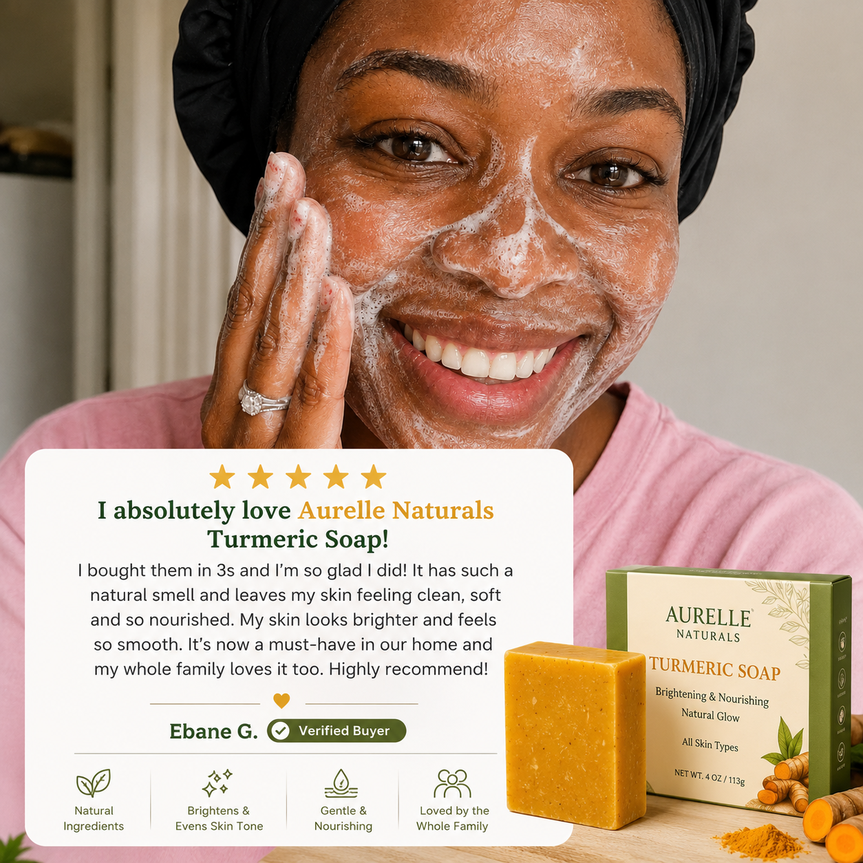 Kojic Acid & Turmeric Soap